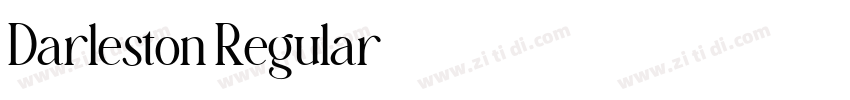 Darleston Regular字体转换 Darleston Regular字体转换